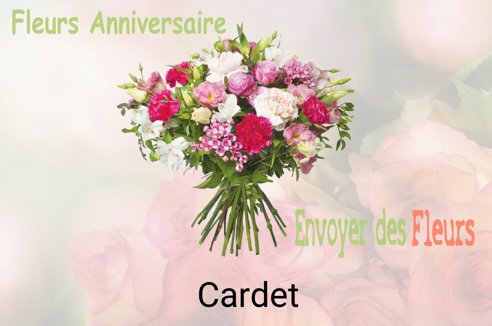 Bouquet de fleurs d’anniversaire livré à Cardet